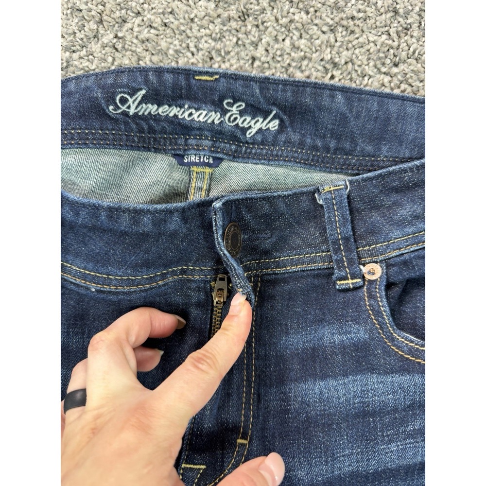 Vintage Y2K American Eagle Original Bootcut Jeans Women's Size 16 Blue - Picture 3 of 11